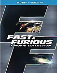 Fast & Furious 7-Movie Collection [Blu-ray + Digital HD] $13