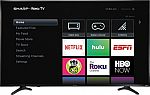 Sharp 55" Smart 4K UHD Roku TV + Free Google Home mini $230