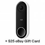 Google Nest Hello Smart Doorbell with $25 eBay Gift Card $149