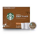 96-Count Starbucks Pike Place Roast Medium Roast K-Cups $37.58