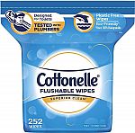 504-Ct Total, Cottonelle FreshCare Flushable Wipes (Alcohol Free) $10.62