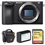 Sony a6500 Mirrorless Digital Camera Body w/ Accessory Kit $798 (Org $1198) & More