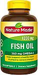 100-Ct Nature Made Fish Oil 1200 mg w/ Omega-3 360 mg Softgels $3.82