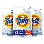 9 Pack of 48 oz. Pouches, Tide Free and Gentle HE Laundry Detergent $36.27 ($4.03 / Pack)