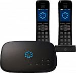 Ooma - Telo Air Free Home Phone Service with 2 HD3 Handsets $90 or less