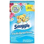 70-Ct Snuggle Exhilarations Fabric Dryer Sheets (Hibiscus & Rainflower) $0.70