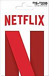 $100 Netflix Gift Card + $15 Amazon Credit $100