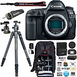 Canon 5D Mark IV DSLR Camera (Body Only) Bundle + Vanguard Tripod & Backpack $1,999