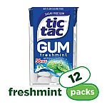 12-Pack 56-Ct Tic Tac Sugar Free Chewing Gum (Freshmint) $2.85