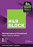 H&R Block Tax Software Deluxe + State 2019 with 4% Refund Bonus Offer $22.49 (50% Off) & More