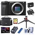 Sony Alpha a6600 Mirrorless Digital Camera Body Bundle $1198 + $179 Back