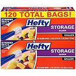 120-Count Hefty Slider Storage Bags (Gallon) $6.96 & More