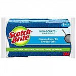 9-ct Scotch-Brite Non-Scratch Scrub Sponge $5.54, 6-ct $3.75 & More