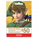 Nintendo eShop $50 Digital Card $44.99