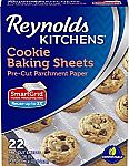 Reynolds Kitchens Cookie Baking Parchment Paper Sheets (SmartGrid, Non-Stick, 22 Sheets) $2.53