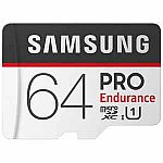 64GB Micro PRO Samsung UHS-1 Class10 Endurance (2 for $20.78  shipped)