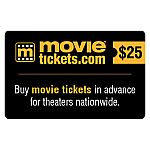 $50 Value Gift Cards for MovieTickets.com, Krispy Kreme, or Bonefish $37.50