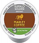 144-count Marley Coffee Single Serve K-cup Capsules, Marley Coffee Single Serve K-cup Capsules, Buffalo Soldier, Dark Roast $12