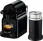 Nespresso Inissia Espresso Machine with Aeroccino Milk Frother by DeLonghi $100