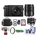 Panasonic LUMIX GX85 4K Mirrorless Camera Kit w/ 12-32mm + 45-150mm Lenses + Accessories $438