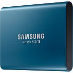 500GB Samsung T5 Portable USB 3.1 Type C External Solid State Drive $80