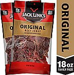 2-Bags of 9-oz Jack Link’s Beef Jerky (Original) $13.79 or Less