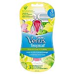 3-Pack Women's Gillette Venus Tropical Disposable Razor $3.62 and more
