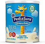 3-Pack of 14.1-oz PediaSure Grow & Gain Non-GMO Vanilla Shake Mix Powder, Nutrition Shake for Kids $30 or Less