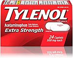 24-Ct. Tylenol Extra Strength Caplets 500 mg $2