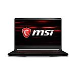 MSI GF63 15.6" Gaming Laptop (i5-8300H, 8GB, 256GB SSD, GTX 1650 Max-Q) $585
