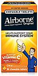 96-Count Airborne Immune Support Chewable Tablets (Citrus) $9.96 or Less