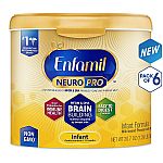 6-Pack of 20.7oz Enfamil NeuroPro Infant Formula Powder $95.09