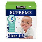 Costco Kirkland Signature Supreme Diapers Sizes 1 - 6: Size 1 192-Ct $22.49; Size 2 $174-Ct $22.49 & More