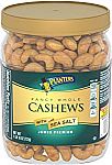 1.63 lb Planters Fancy Whole Cashews With Sea Salt $10