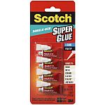 4-Count (1 Pack) Scotch Super Glue Liquid $2.44