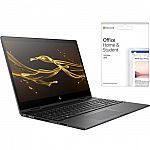 HP ENVY 2-in-1 15.6" FHD Touch-Screen Laptop (AMD Ryzen 5, 8GB, 128GB SSD, Radeon RX Vega 8) + Office H&S 2019 $549.99