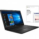 HP 15.6" Laptop (AMD A6, 4GB, 1TB, AMD Radeon R4) + Office H&S 2019 $229.99