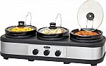 Bella 3 x 2.5-Quart Triple Slow Cooker $30 (org $60)