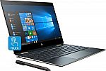 HP Spectre x360 2-in-1 Laptop: Intel Core i7-8565U, 13.3" 4K IPS Touchscreen, 16GB DDR4, 512GB SSD $1,050