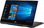 Dell Inspiron 2-in-1 13.3" 4K Touch-Screen Laptop (i7-8565U, 16GB, 256GB, 3840x2160 - I7386-7007BLK) $699