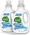 2-Pk of 40-oz Seventh Generation Concentrated Laundry Detergent (Free & Clear Unscented) $10 or Less