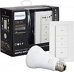 Philips Hue White Ambiance A19 and Dimmer Switch $21 (Free store pickup)