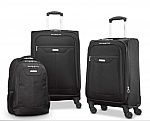 Samsonite 3pc tenacity 25”, 21” and backpack $85