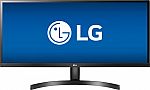 LG - 34WK500-P 34" IPS LED UltraWide FHD FreeSync Monitor $219.99