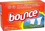120-Ct Bounce Fabric Softener Dryer Sheets $2.26