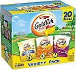 20-Count Pepperidge Farm, Goldfish Crackers, Sweet & Savory Variety Snack Packs $5.61
