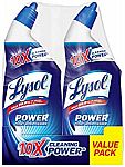 2 x 24 Ounce Bottles Lysol Power Toilet Bowl Cleaner 10X Cleaning Power $3.03
