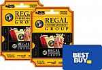 Free $10 Best Buy gift card with $50 Regal gift card purchase