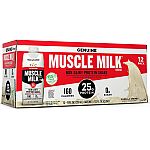 12-Pk of 11-oz Muscle Milk 25g Protein Shakes (Vanilla Crème) $8.82 or Less