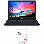 ASUS 13.3" ZenBook Laptop (i7-8565U 8G 256GB FHD 2.2lbs) + Microsoft Office Home & Student 2019 Kit $749